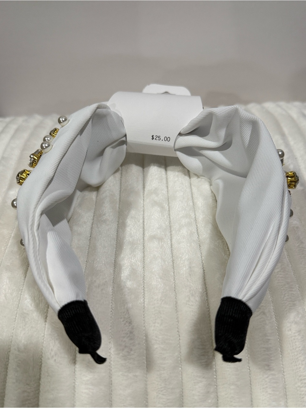 White embellished headband. NWT - Picture 4 of 4